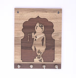 Krishna Idol Wooden Keyholder
