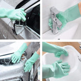 Silicone Dish Washing Gloves – Multipurpose Cleaning and Scrubbing Gloves