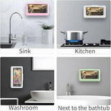 Shower Phone Holder | Waterproof Bathroom Mobile Phone Holder | Anti-Fog Case for Shower | Wall Mountable | Supports Up to 6.8 Inch Phones