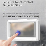 Shower Phone Holder | Waterproof Bathroom Mobile Phone Holder | Anti-Fog Case for Shower | Wall Mountable | Supports Up to 6.8 Inch Phones
