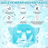 Cool Gel Full Face Mask Summer Ice Cooling Sleeping Mask