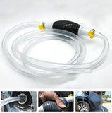 Oil Transfer Pump, Fuel Transfer Pump Kit, High Flow Siphon Hand Oil Pump, Portable Manual Car Fuel Pump for Petrol Diesel Oil Liquid Water Fish Tank with 2M Siphon Hose