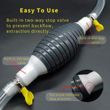 Oil Transfer Pump, Fuel Transfer Pump Kit, High Flow Siphon Hand Oil Pump, Portable Manual Car Fuel Pump for Petrol Diesel Oil Liquid Water Fish Tank with 2M Siphon Hose