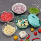 Vegetable Chopper for Kitchen, Onion Chopper, Onion Cutter, Vegetable Cutter (500ml, 3 Blades, Multicolor)