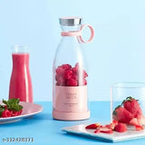 Electric Portable Mini Juicer Bottle – Wireless Personal Blender for Smoothies &amp; Shakes (4 Blades, USB Rechargeable)