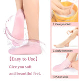 Silicone Gel Heel Socks Anti Slip for Dry Cracked Feet