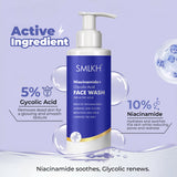 Niacinamide with Extract of Glycolic Acid – Deep Cleanser for Glowing, Oily Skin Face Wash (200 ml)