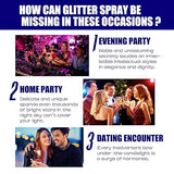Shiny Glitter Spray For Night Club Party Dating Hair Body Glitter Spray