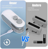 Portable Mini Sealing Machine 2 in 1 USB Rechargeable Magnetic Heat Sealing and Cutting Bag Sealer, Plastic Bag Sealing Machine, Multicolour