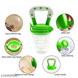 Nibbler for Babies | Pacifier for Newborn Baby | Silicone Fruit & Juice Feeder with Cover Pack of 2