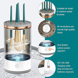 Electric Cosmetic Makeup Brush Cleaning Tool – Automatic Brush Cleaner &amp; Dryer Machine
