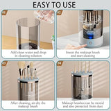 Electric Cosmetic Makeup Brush Cleaning Tool – Automatic Brush Cleaner &amp; Dryer Machine