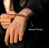 7 Mukhi Rudraksha Bracelet – Natural & Authentic Spiritual Bracelet for Prosperity, Positivity & Daily Wear