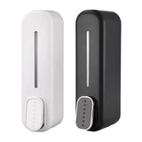 Wall Mount Hand Liquid Shampoo Shower Gel Dispenser for Hotel Bathroom White