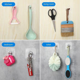 Wall Mount Screw Hooks for Kitchen Bathroom Bedroom Living Room (40 Pcs)