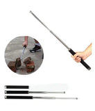 Stainless Steel Portable Folding Stick for Women and Men, walking and travelling accessories (Black)