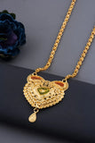 Traditional Gold plated Mala Design With Chain Ladi Long Mangalsutra