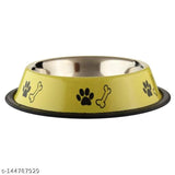 Stainless Steel Feeding Bowls for Pet (Multicolor, 400 ml)
