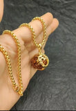 Om Rudraksha Pendant With Chain – Spiritual &amp; Stylish Wear