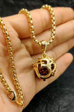 Om Rudraksha Pendant With Chain – Spiritual & Stylish Wear