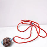 7 Mukhi Rudraksha Silver Capped Pendant – Spiritual Energy and Protection