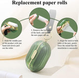 Double-Sided Travel Portable Lint Shaver Roller with Hand Strap