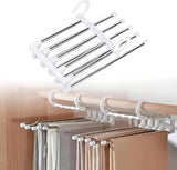 Stainless Steel Foldable Hangers for Clothes Hanging Multi-Layer Multi-Purpose