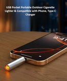 Electric Cigarette Lighter – Plug-in USB Pocket Portable Outdoor Mouth-Blow