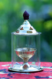 Brass and Glass Akhand Deep Diya with Cover for Puja | Deepam Jyot Diya Oil Lamp