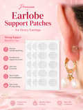 Premium Earlobe Support Patches for Heavy Earrings (100 Pcs)