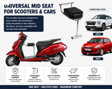 Universal Adjustable Mid Seat Support Cushion for Scooters, Cars & SUVs