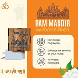 Ram Mandir Wooden Electric Kapoor Dani | Ram mandir Kapoor burner